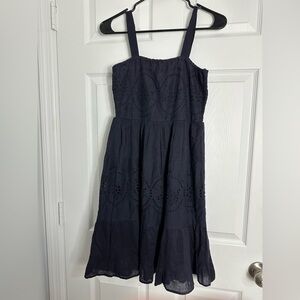 Nation Ak Outfits  Navy Eyelet Dress.